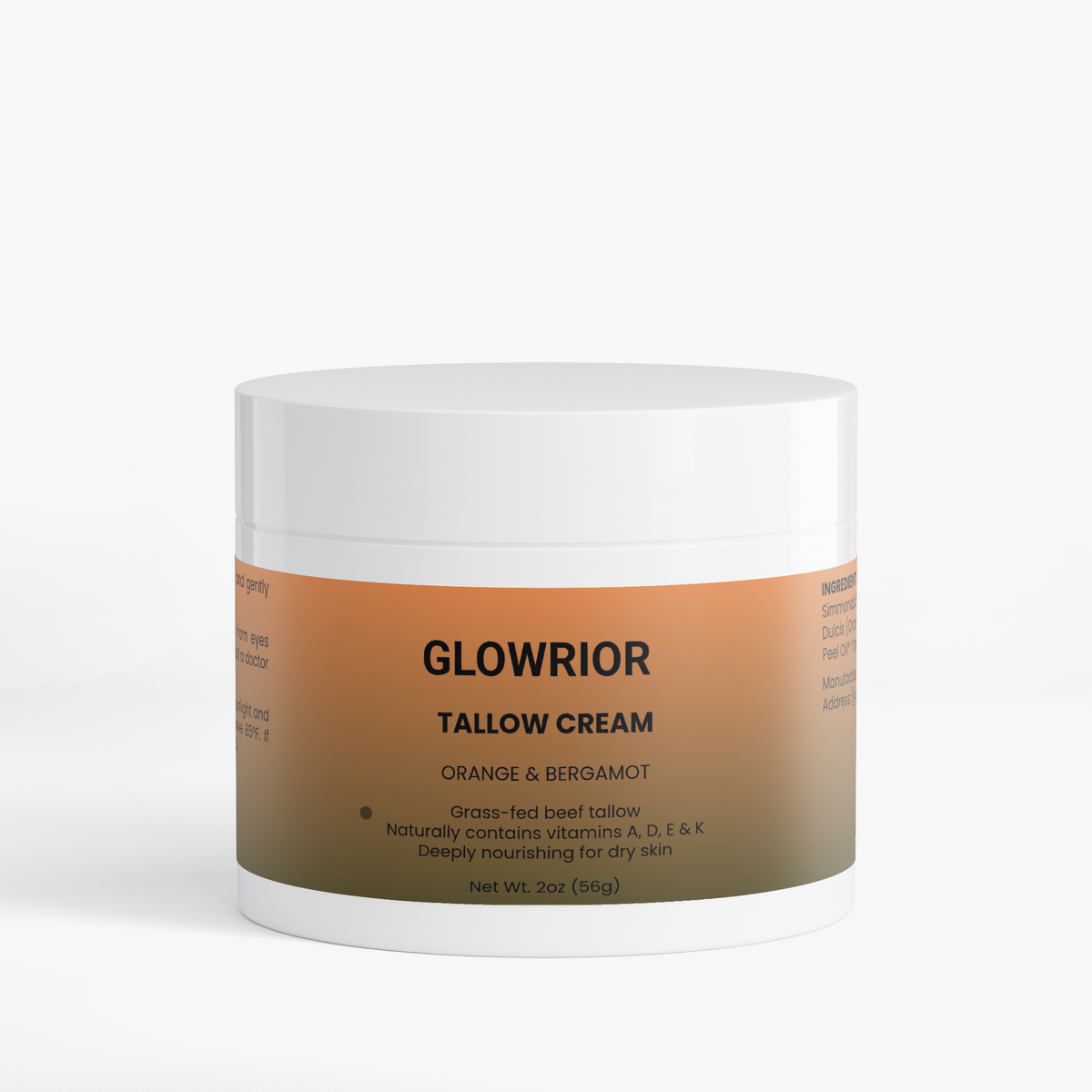 Tallow Cream Orange & Bergamot